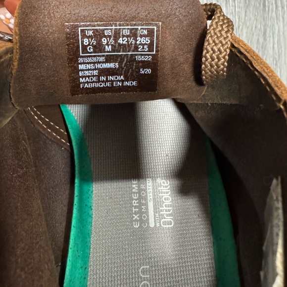 Clarks Dark Brown Leather Chukka Boots | Size 9.5 - Picture 8 of 9